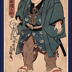 Kagamiiwa Hamanosuke, The sumo wrestler Kagamiiwa Hamanosuke. Utagawa, Toyokuni