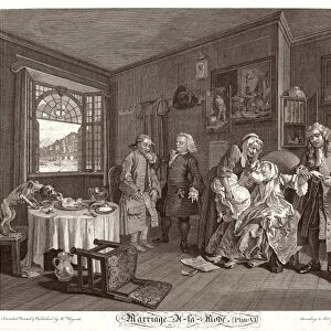 Louis Gerard Scotin after William Hogarth (French, 1690 - 1745 or after), Marriage a la Mode