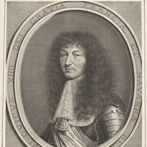 Louis XIV 1667 Engraving first state seven Petitjean & Wickert