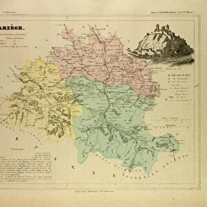 Map of Ariege, France