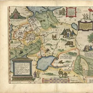 Map Rvssiae Moscoviae et Tartariae descriptio auctore Antonio Ienkensono Ang