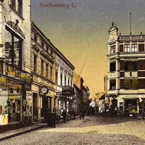 Markt Senftenberg Shops Brandenburg 1917 am Markt