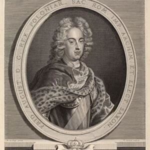 Pierre Drevet, after Francois de Troy (French, 1663 - 1738), Fra da ric Auguste III