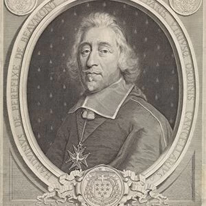 Portrait of the Paris archbishop Hardouin de Perefixe de Beaumont, Pieter van Schuppen