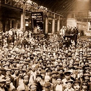 Putilov Plant, Petrograd, Saint Petersburg, meeting of workers, July 1920, History