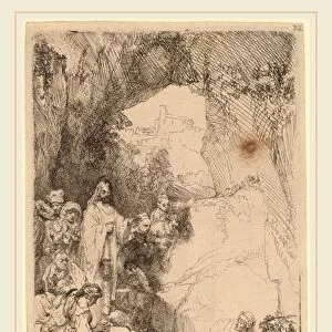 Rembrandt van Rijn (Dutch, 1606-1669), The Raising of Lazarus: Small Plate, 1642, etching