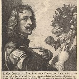 Sir Anthony van Dyck sunflower 1644 Etching third state