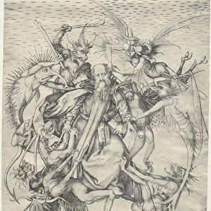 St. Anthony tormented Devils 1400s Martin Schongauer