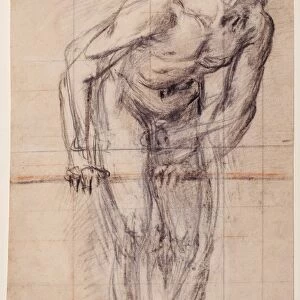 A Standing Male Nude (recto), A Standing Male Nude (verso)