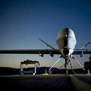 A MQ-9 Reaper being refueled