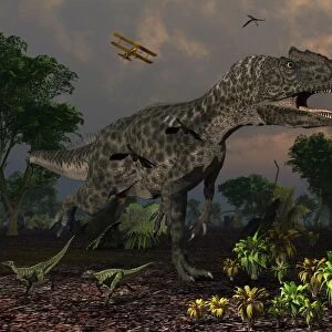 Prehistoric dinosaurs roam freely where time stands still