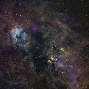 Widefield image of narrowband emission in Cygnus