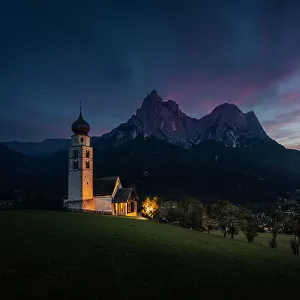 Sunset on Dolomites