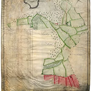 map of Hesley Farm in the Parish of Ecclesfield and County of York, 1764