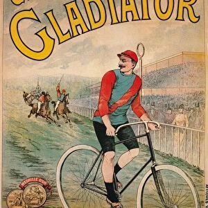 Advertisement for Cycles Gladiator bicycles, c1900