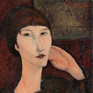 Adrienne (Woman with Bangs), 1917. Creator: Amadeo Modigliani