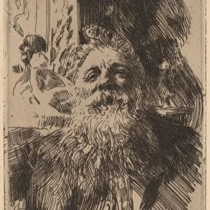 Auguste Rodin, 1906. Creator: Anders Leonard Zorn