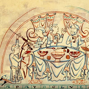 A banquet, 11th century (1892)