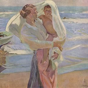 After Bathing, 1915, (1932). Artist: Joaquin Sorolla y Bastida