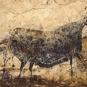 Black Cow. Caves painting of Lascaux, ca 16. 000-15. 000 BC