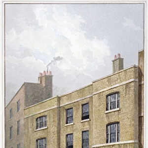 Building in Old Broad Street which bears the Pinners Hall sign, City of London, 1815