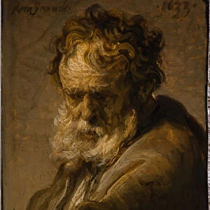 Bust of a Bearded Old Man, 1633. Creator: Rembrandt van Rhijn (1606-1669)