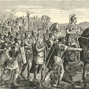 Caesar Crossing the Rubicon, 1890. Creator: Unknown
