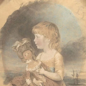Child Holding a Doll, 1780. Creator: John Downman