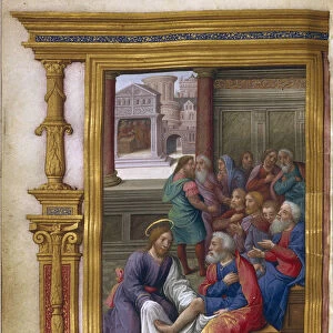 Christ Washing the Feet of the Apostles, 1500-1550. Artist: Master of Claude de France (active 1500-1550)