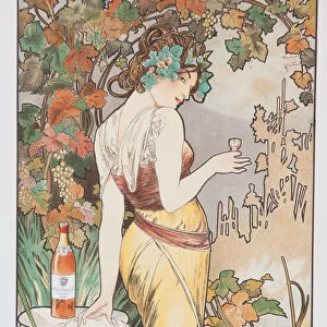 Cognac Bisquit, ca 1899. Creator: Mucha, Alfons Marie (1860-1939)