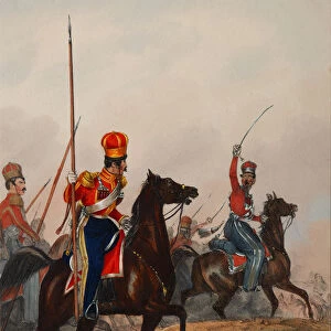 The Crimean Tatar Life Guard Squadron, 1840s. Artist: Eckert, Heinrich Ambros (1807-1840)