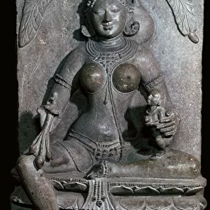 Depiction of the Jain mother-goddess Ambika, 11th century