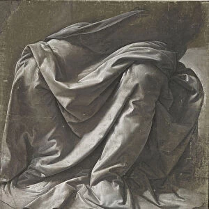 Drapery for a Seated Figure, ca 1478. Creator: Leonardo da Vinci (1452-1519)