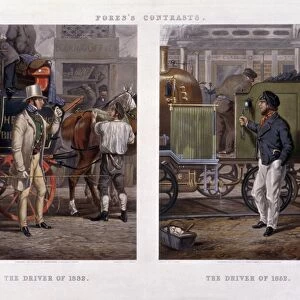 The Driver of 1832 and The Driver of 1852. Artist: J Harris