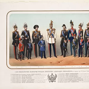 Emperor Alexander II in the gala uniform of the Life Guard Cavalry Regiment, 1856