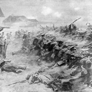 The English drive back the Germans at the Ypres front, Belgium, 11 November 1914, (1926)