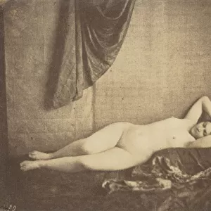 Etude d apres Nature [nude study], 1854. Creator: Julien Vallou de Villeneuve