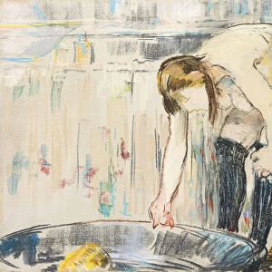 Femme au tub. Artist: Manet, Edouard (1832-1883)