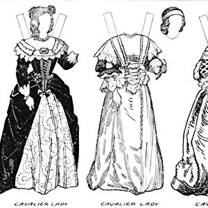 The Gallery of Historic Costume: Some Dresses of Cavaliers and Roundheads, c1934