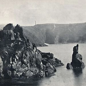Guernsey - Moulin Huet Bay, with the Dog and Lion Rocks, 1895