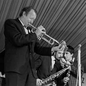 Humphrey Lyttleton, All Sax Band, Richmond Jazz Festival, London, 1963