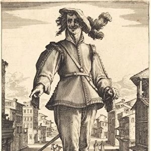 Il Capitano, or L Innamorato, 1618 / 1620. Creator: Jacques Callot