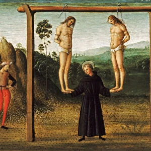 Il Miracolo degli impiccati (Predella of the Altarpiece of Saint Nicholas of Tolentino), 1500