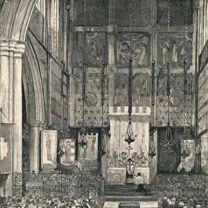 Interior of St. Albans Church, Holborn, late 19th century. Creator: William Hatherell