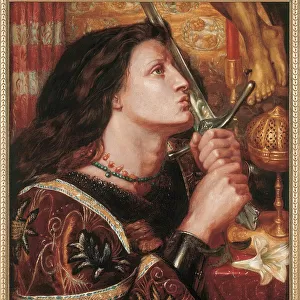 Joan of Arc, 1863. Creator: Rossetti, Dante Gabriel (1828-1882)
