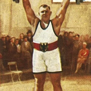 Josef StraBberger, German weightlifting champion, 1928. Creator: Unknown