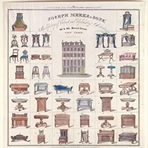 Joseph Meeks & Sons Manufactory of Cabinet and Upholstery Articles, 1833