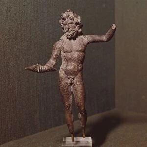 Jupiter with a Thunderbolt, Bronze, Roman Period, 2nd century