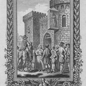 Lady Bruce, Sister of Robert Bruce, King of Scotland, confined in a Cage, c1787
