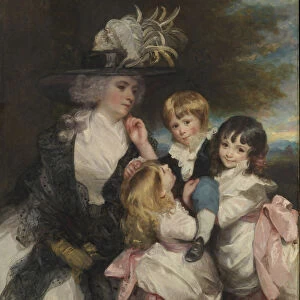 Lady Smith (Charlotte Delaval) and Her Children (George Henry, Louisa, and Charlotte), 1787
